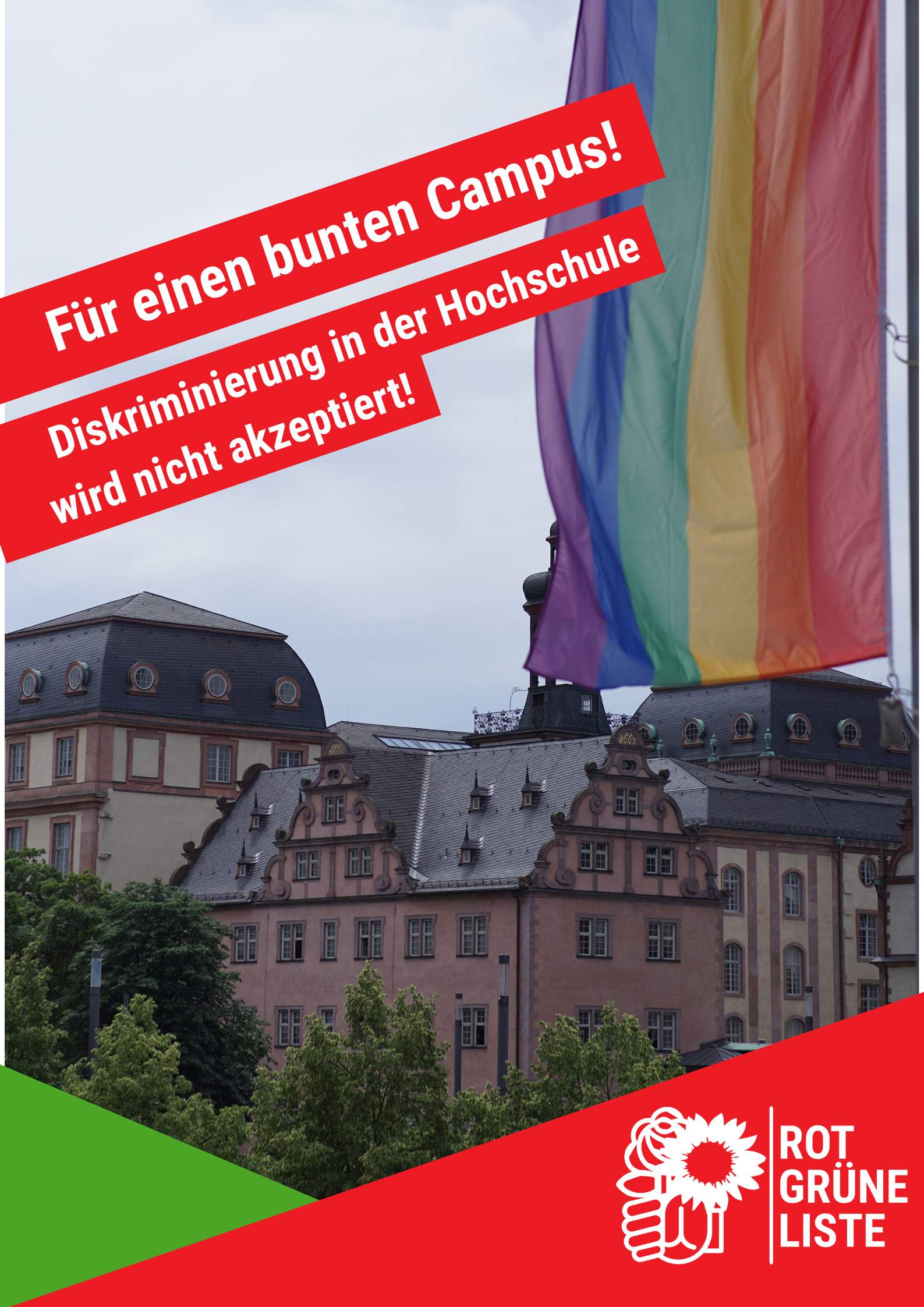 Plakat: Für einen grünen Campus