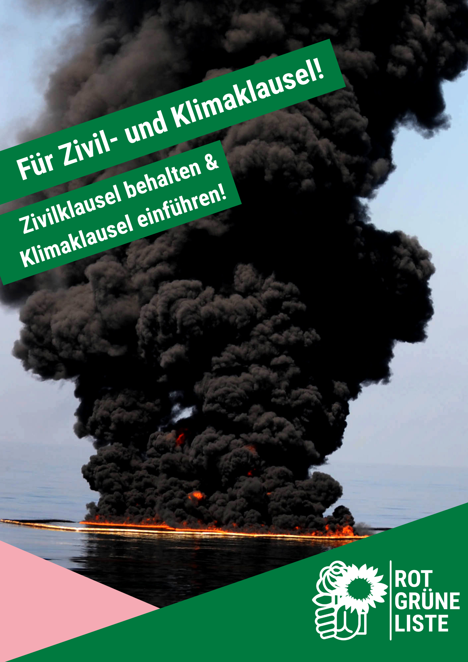 Plakat: Zivil- und Klimaklausel